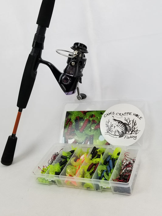 Cam's Complete 6'6" "Orange Poseidon" Titanium 10+1 (BB) Ball Bearing Reel Signature Series Curly Tail Combo  Special