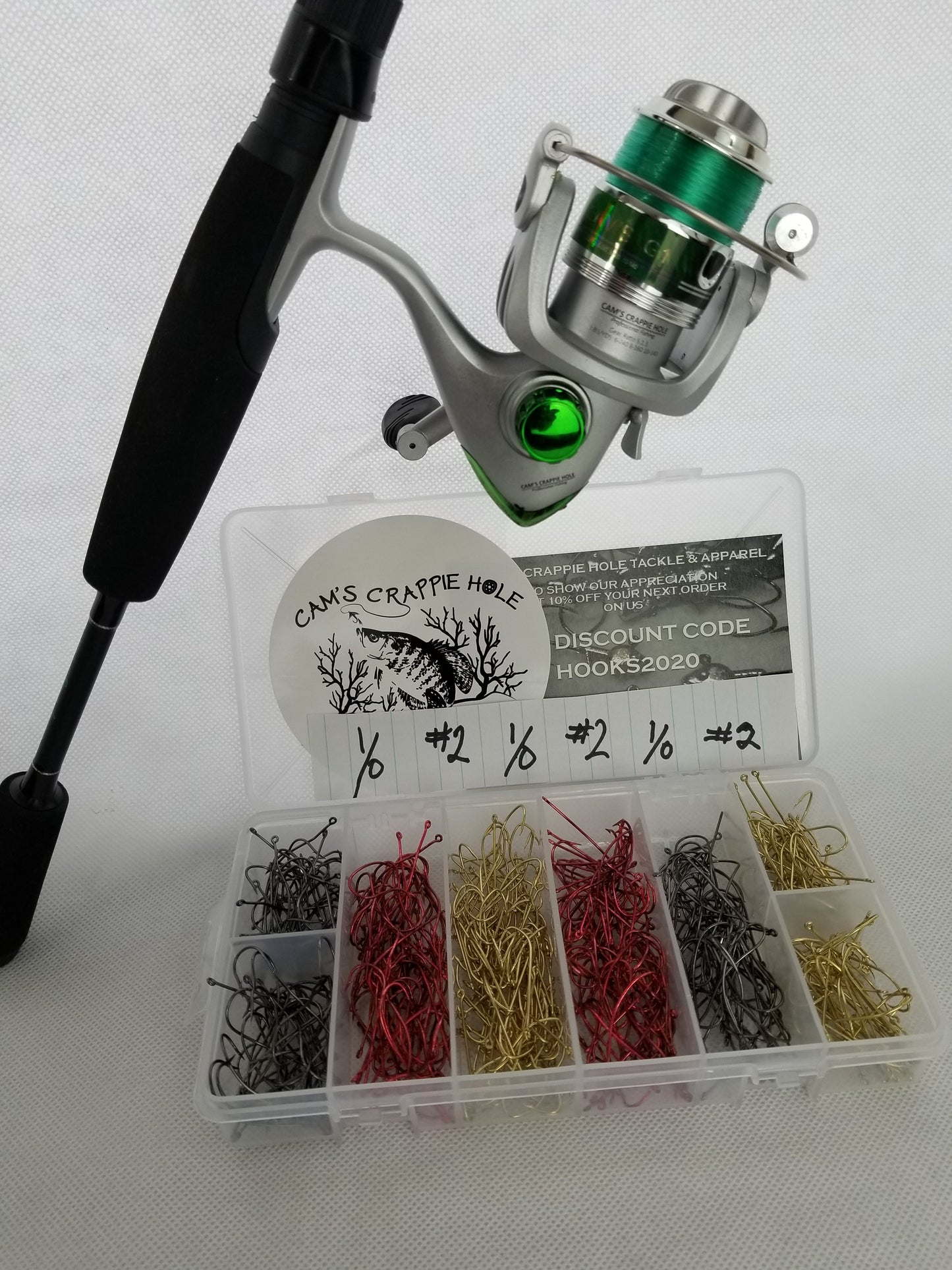 New Cam's "Emerald Split Grip" Live Bait  Assortment 6'0 Combo Kit
