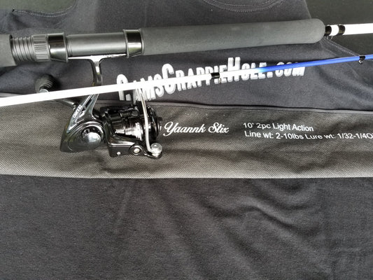 Cam's 10ft. 2pc. Yaannk Stik + 7 BB Cam's Xtralite Reel