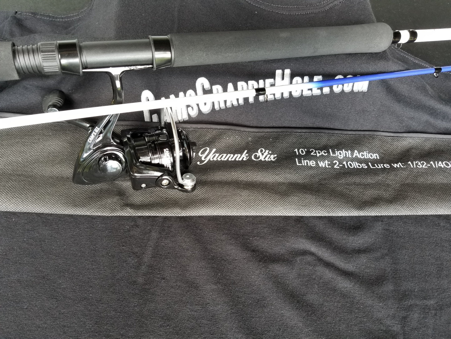 Cam's 10ft. 2pc. Yaannk Stik + 7 BB Cam's Xtralite Reel