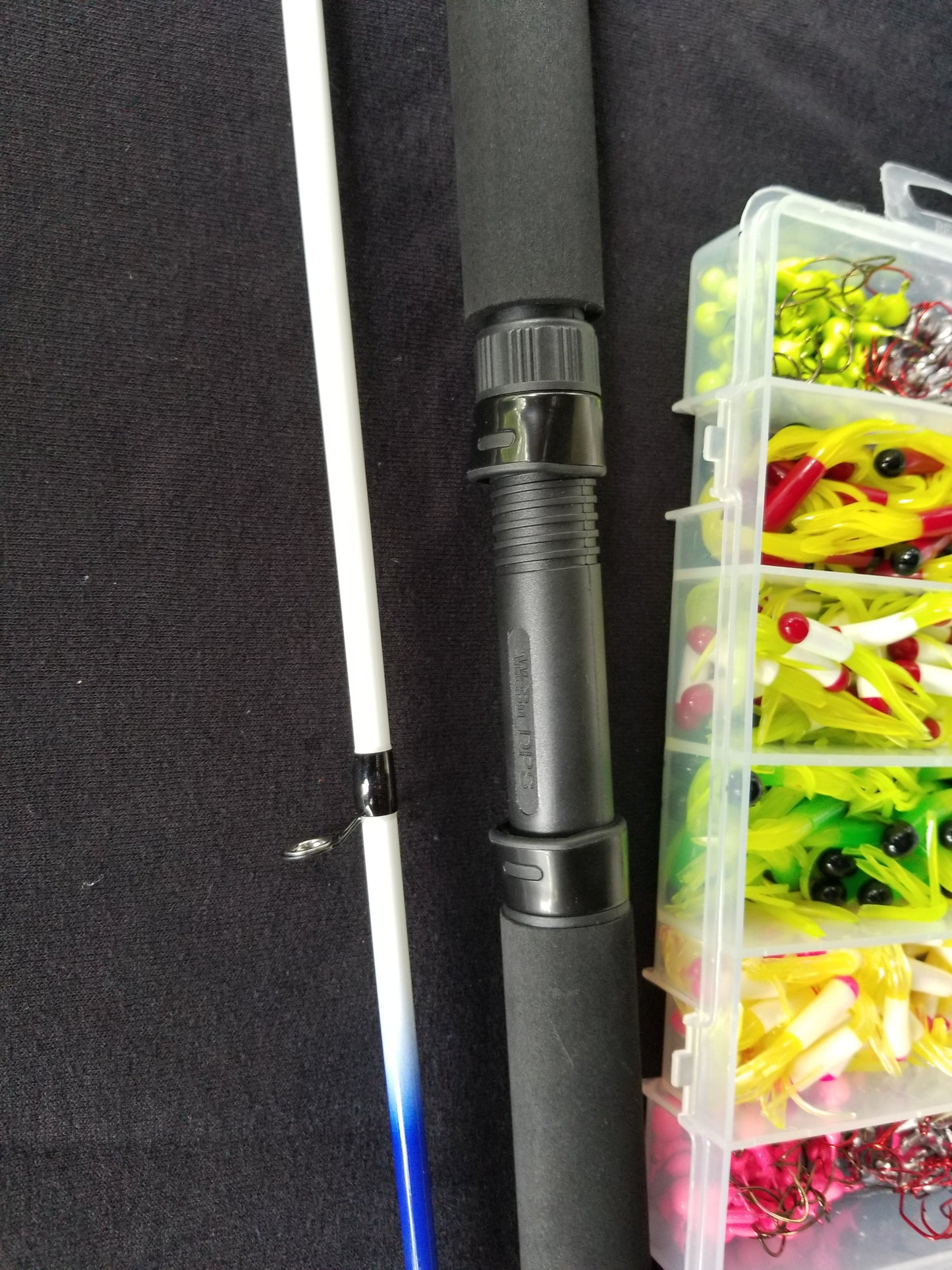 Cam's 10ft Yaannk Stick Combo Rod and Reel Tri-Color Tube Kit