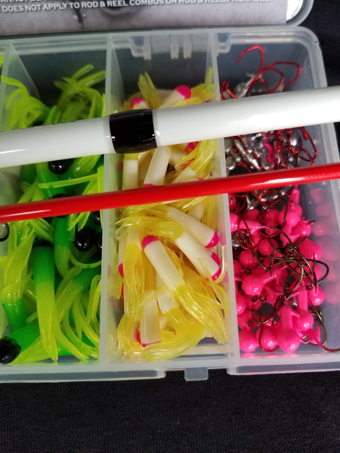 Cam's 9ft Yaannk Stick Combo Rod and Reel Tri-Color Tube Kit