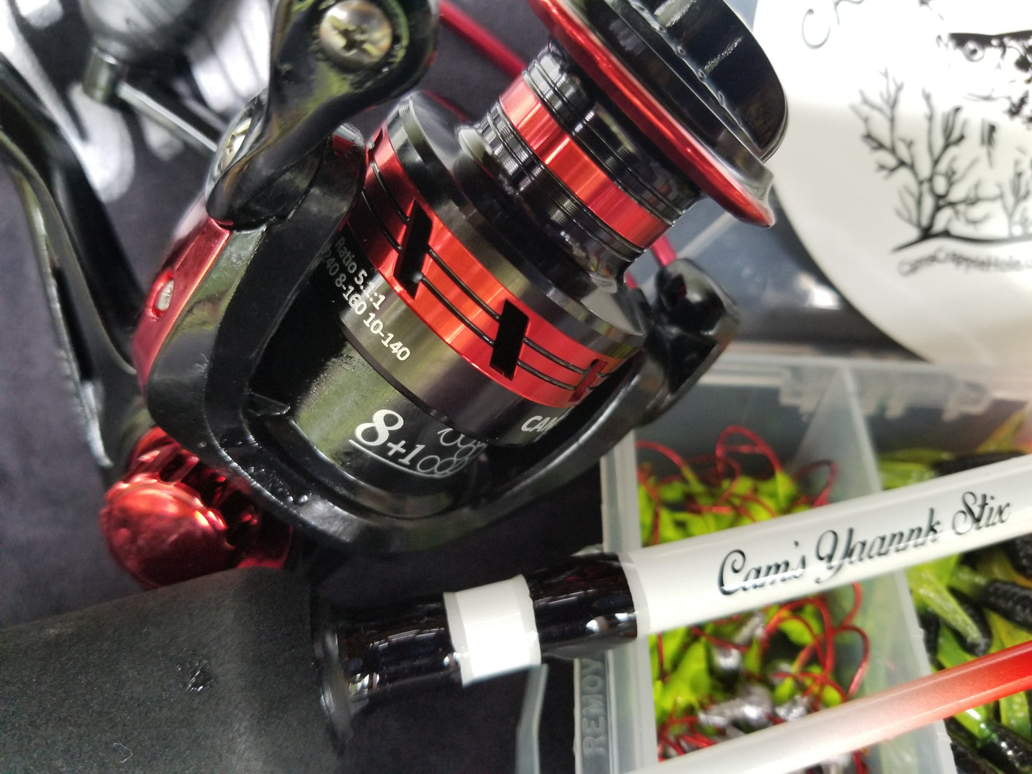 Cam's 9ft Yaannk Stick Combo Rod and Reel  1.5" Stinger Kit