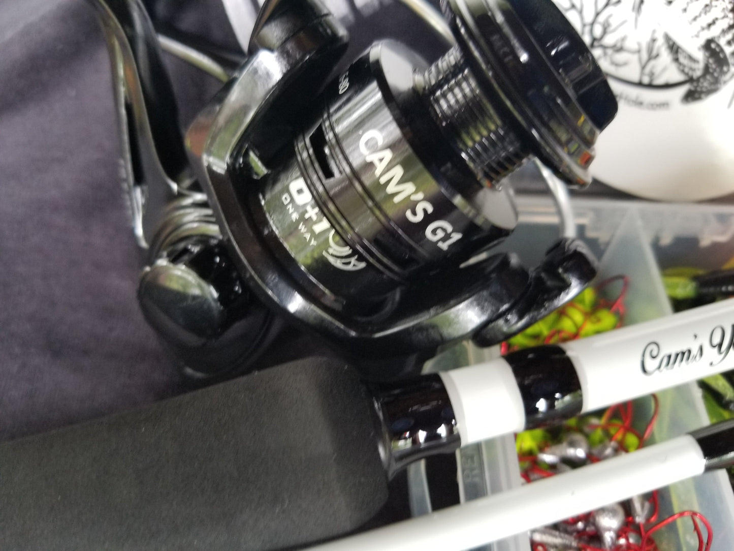 Cam's 10ft. 2pc. Yaannk Stik + 7 BB Cam's Xtralite Reel