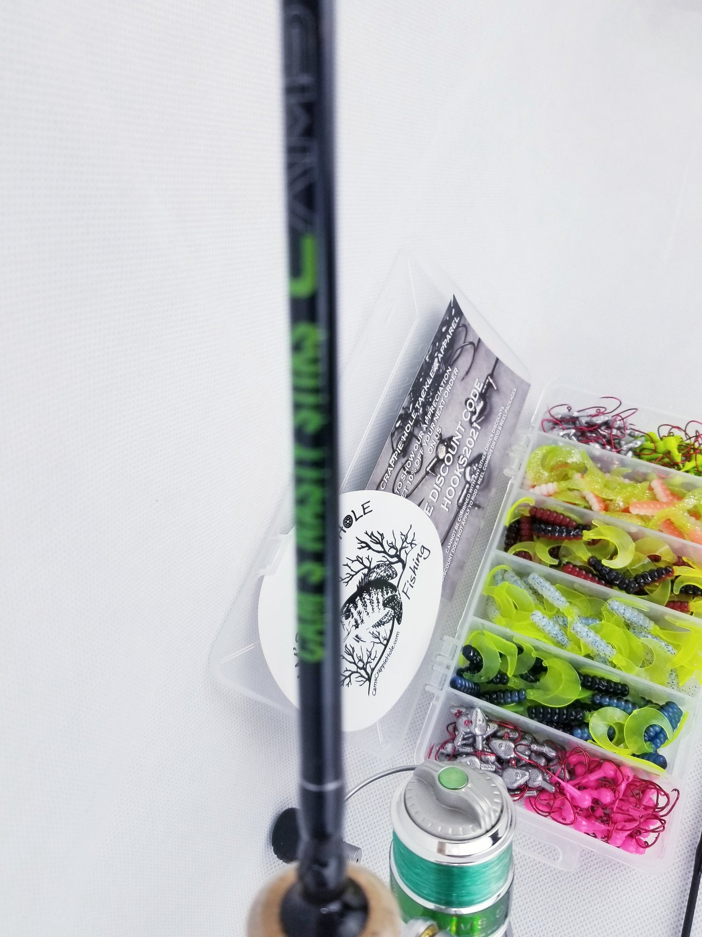 Cam's "CRAPPIE KILLER" Emerald Nasty Stik  MicroLite Rod and Reel KIT