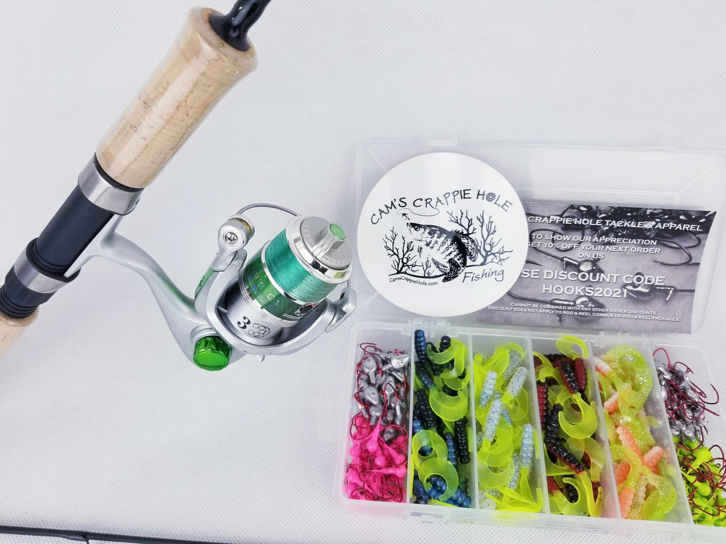 Cam's "CRAPPIE KILLER" Emerald Nasty Stik  MicroLite Rod and Reel KIT