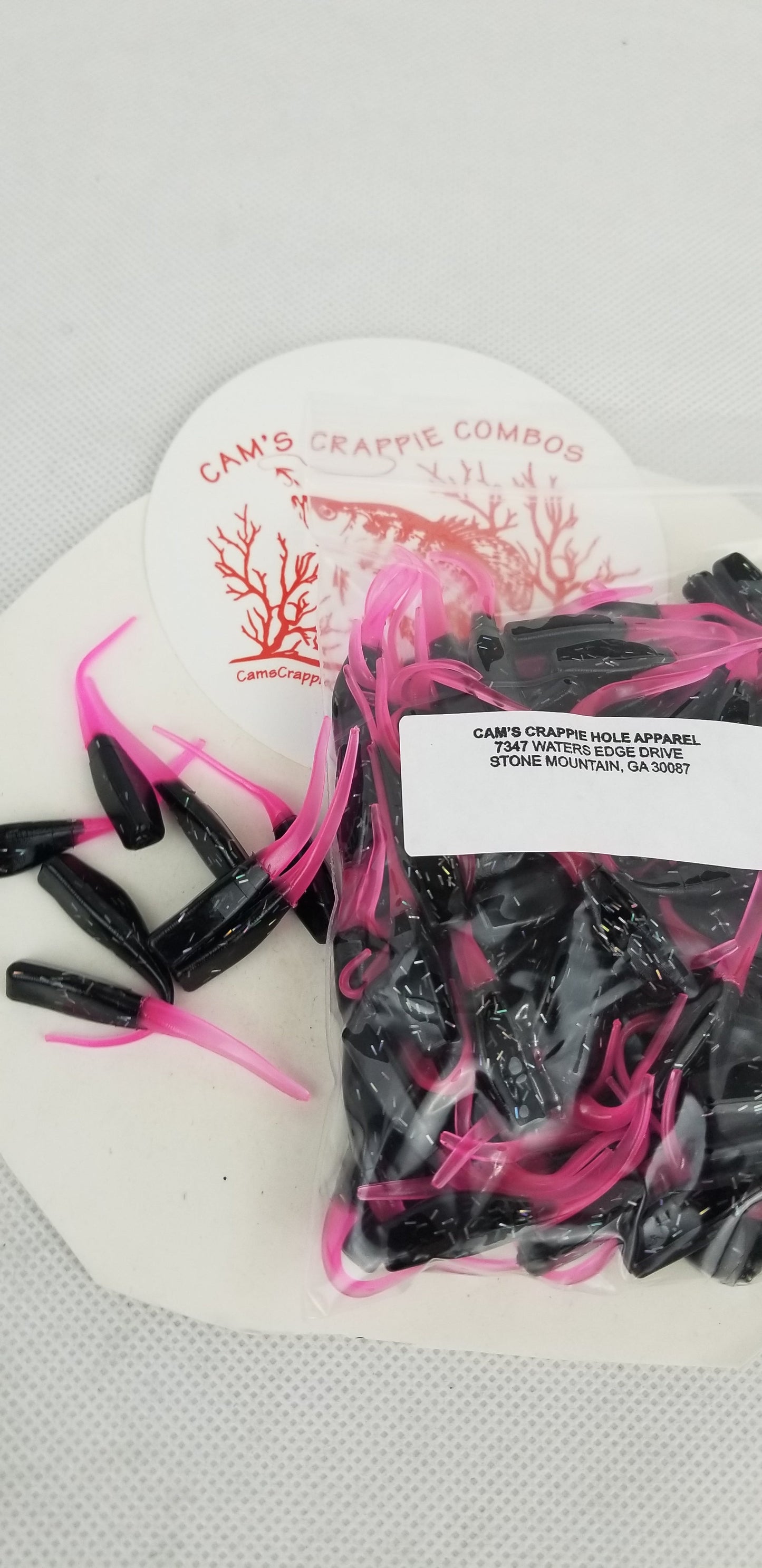 CAM'S 100pc 2" BLAZE HOLOGRAM FLAKE STINGER SHAD JIG (EXCLUSIVE)