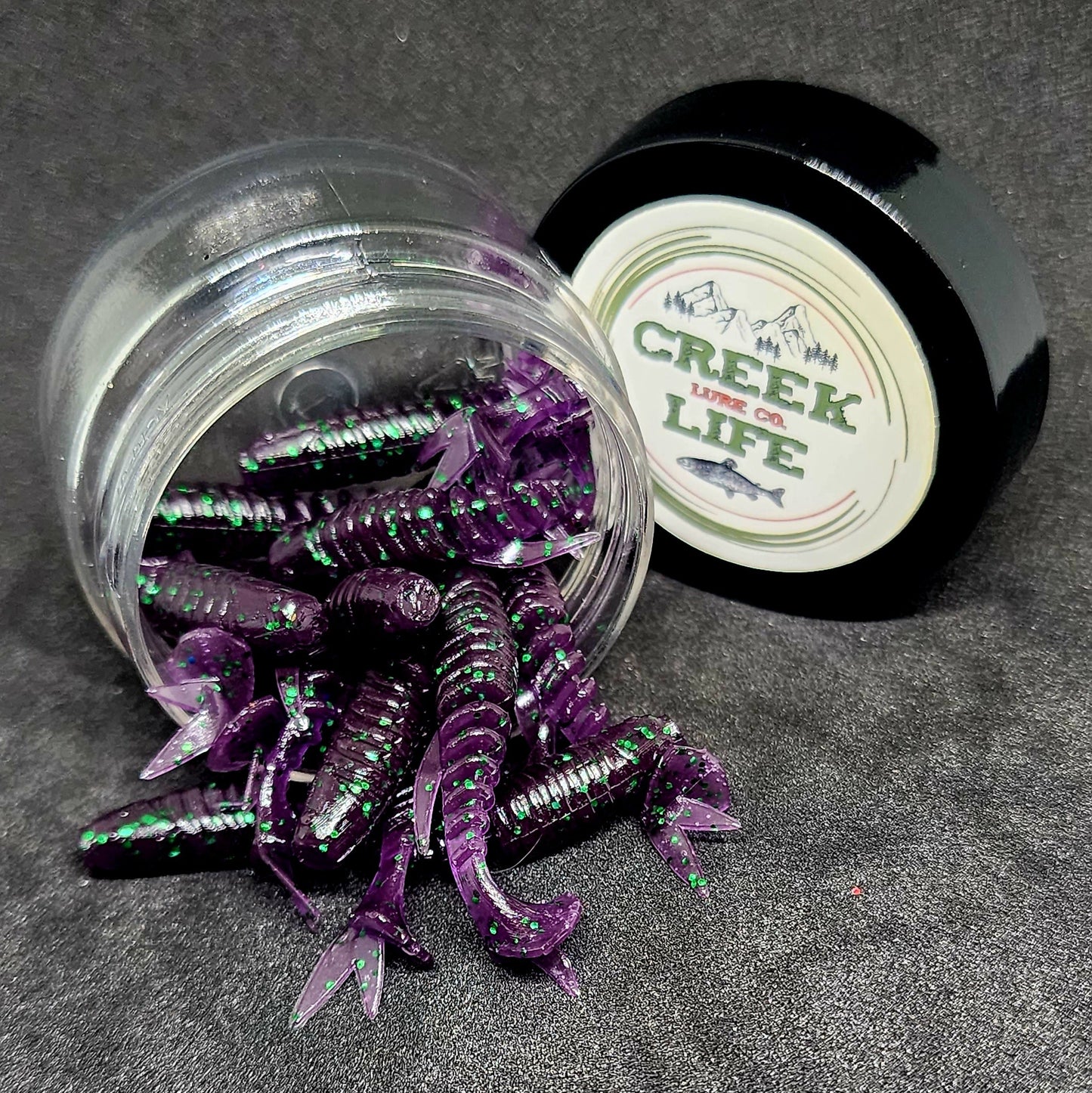 Jar of 2" Inch Micro Swimbait "Tennessee Creek Shark"