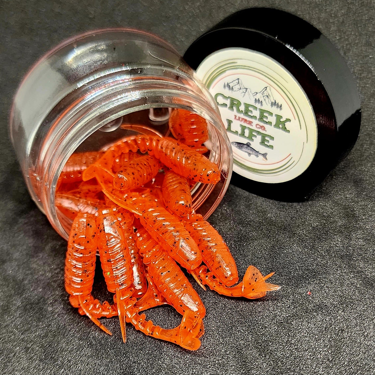 Jar of 2" Inch Micro Swimbait "Tennessee Creek Shark"