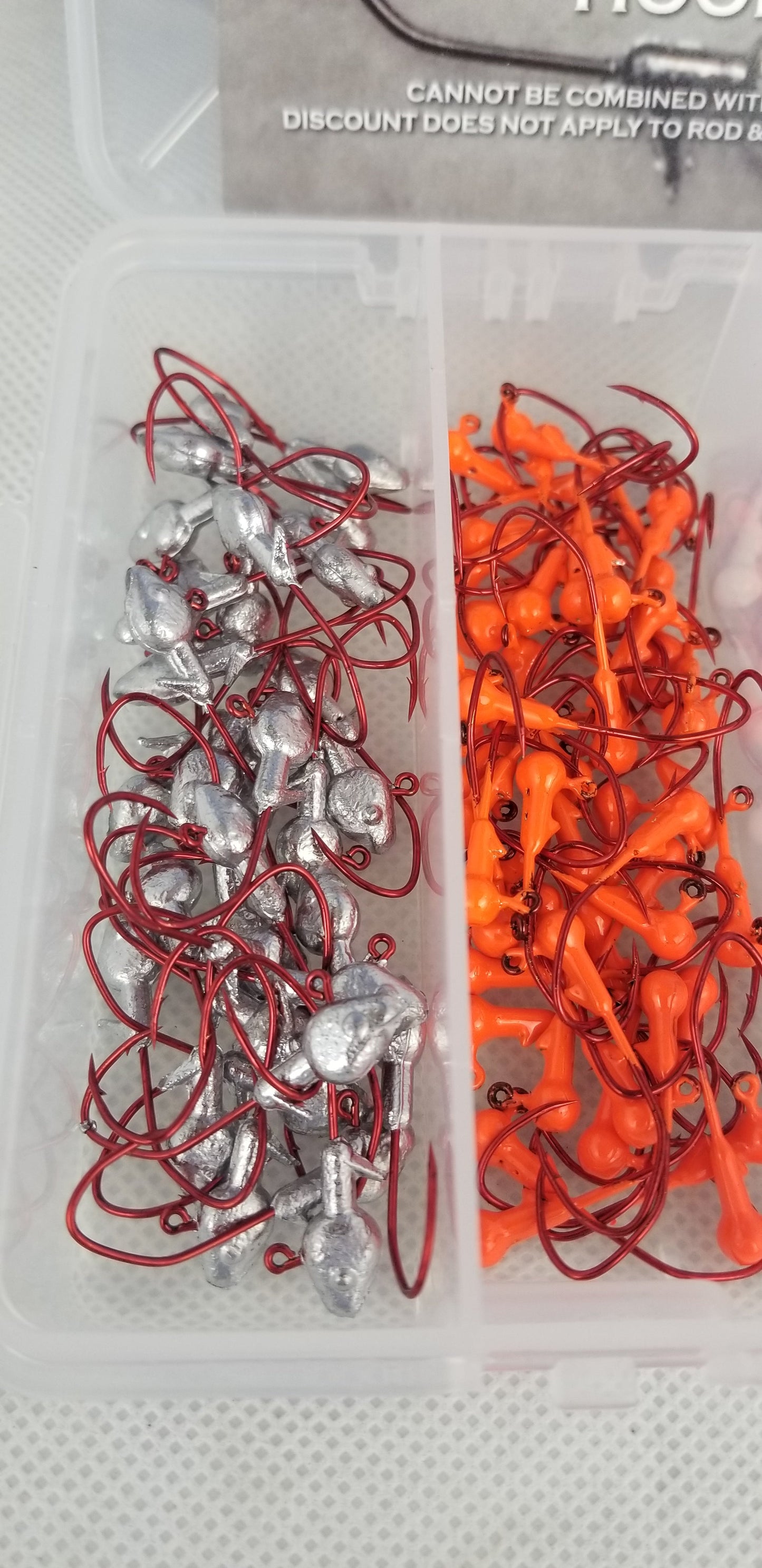 Cam's 180pc. Hand Painted Assortment 1/32 "Nasty Bend Hooks" Jighead Kit