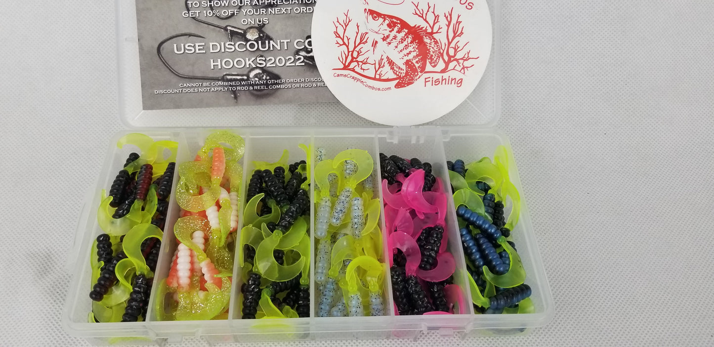 Cam's Complete All Plastic  Curly Tail [Hologram Flake] Assortment Package Kit