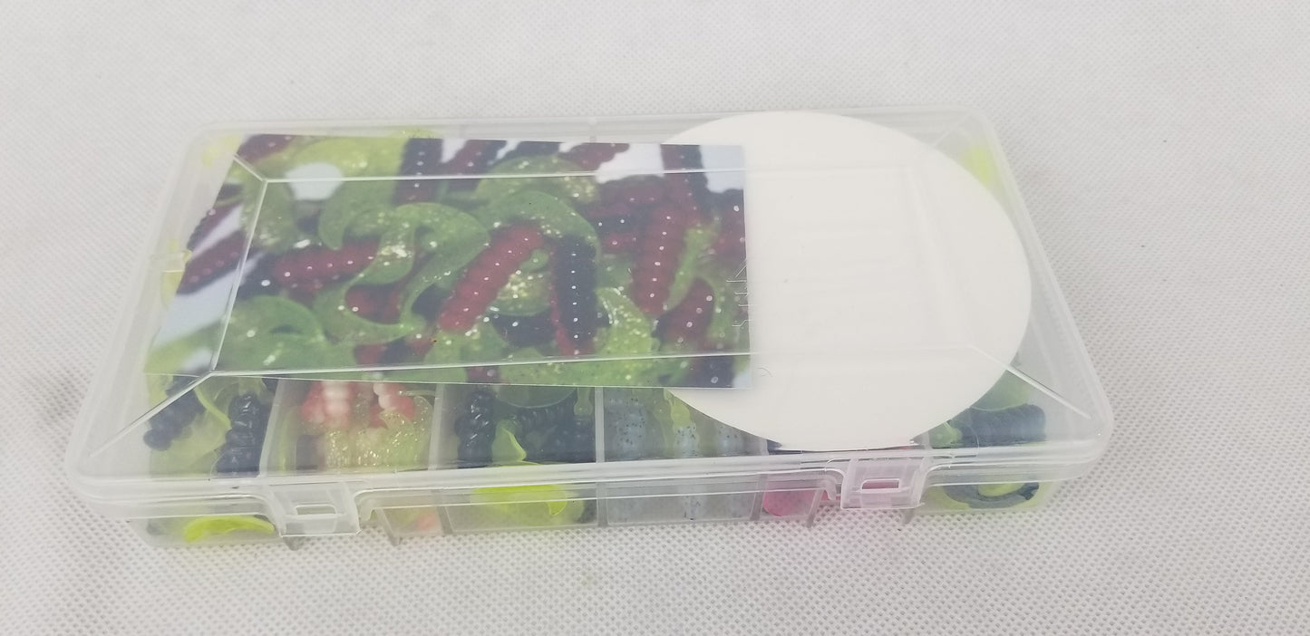 Cam's Complete All Plastic  Curly Tail [Hologram Flake] Assortment Package Kit