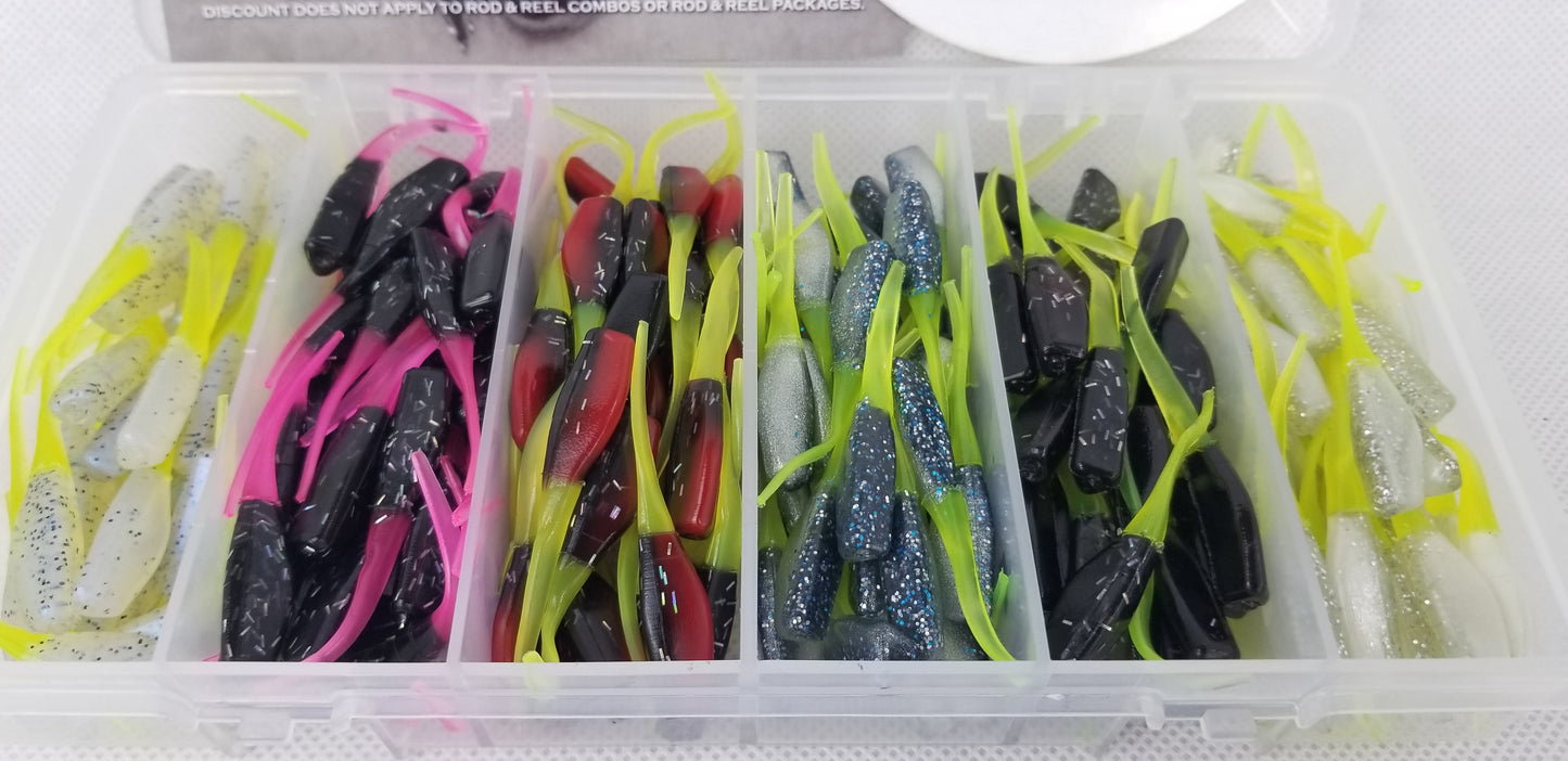 Cam's Complete All Plastic Stinger Shad [Hologram Flake] Assortment Package Kit