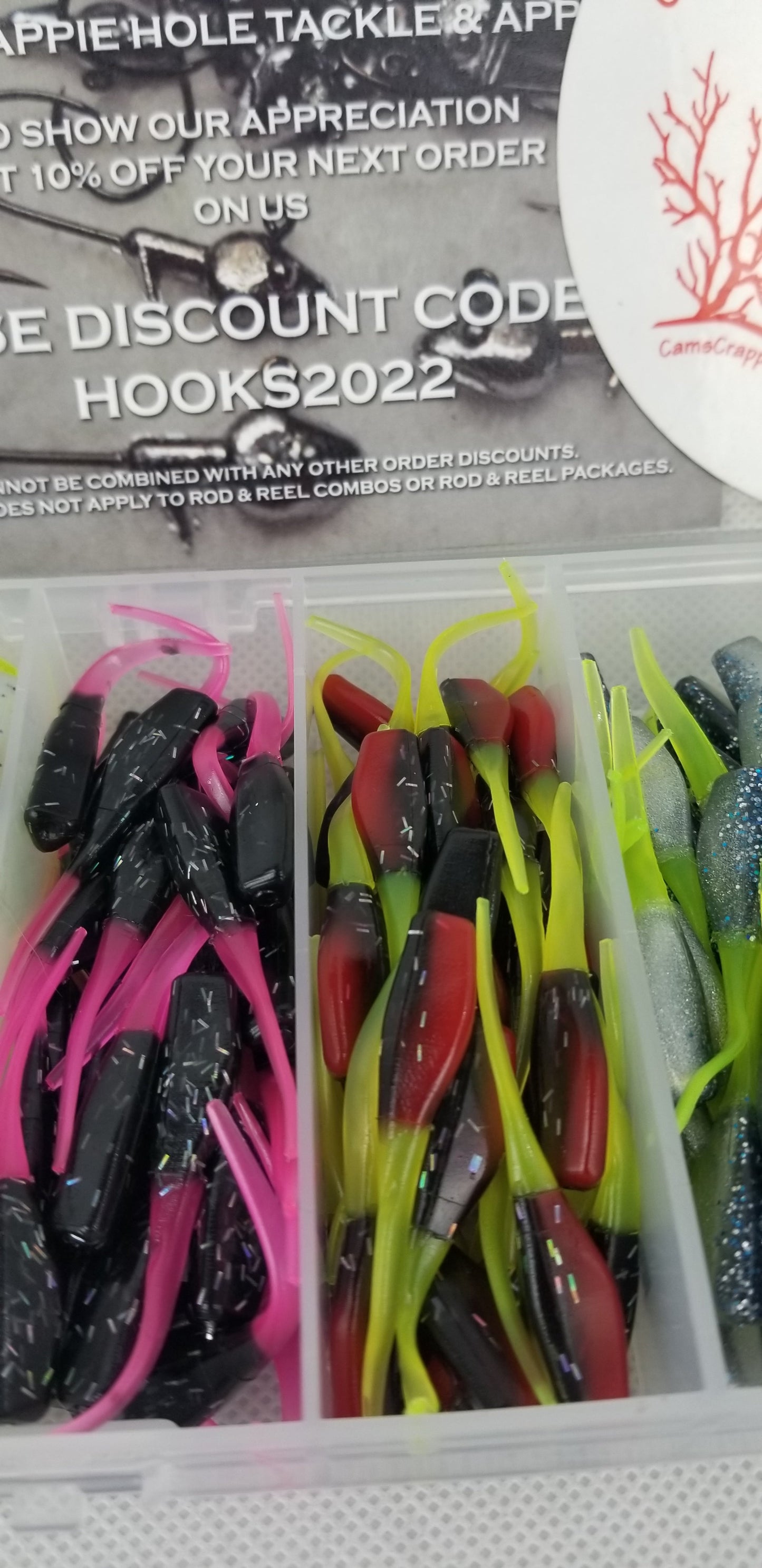 Cam's Complete All Plastic Stinger Shad [Hologram Flake] Assortment Package Kit