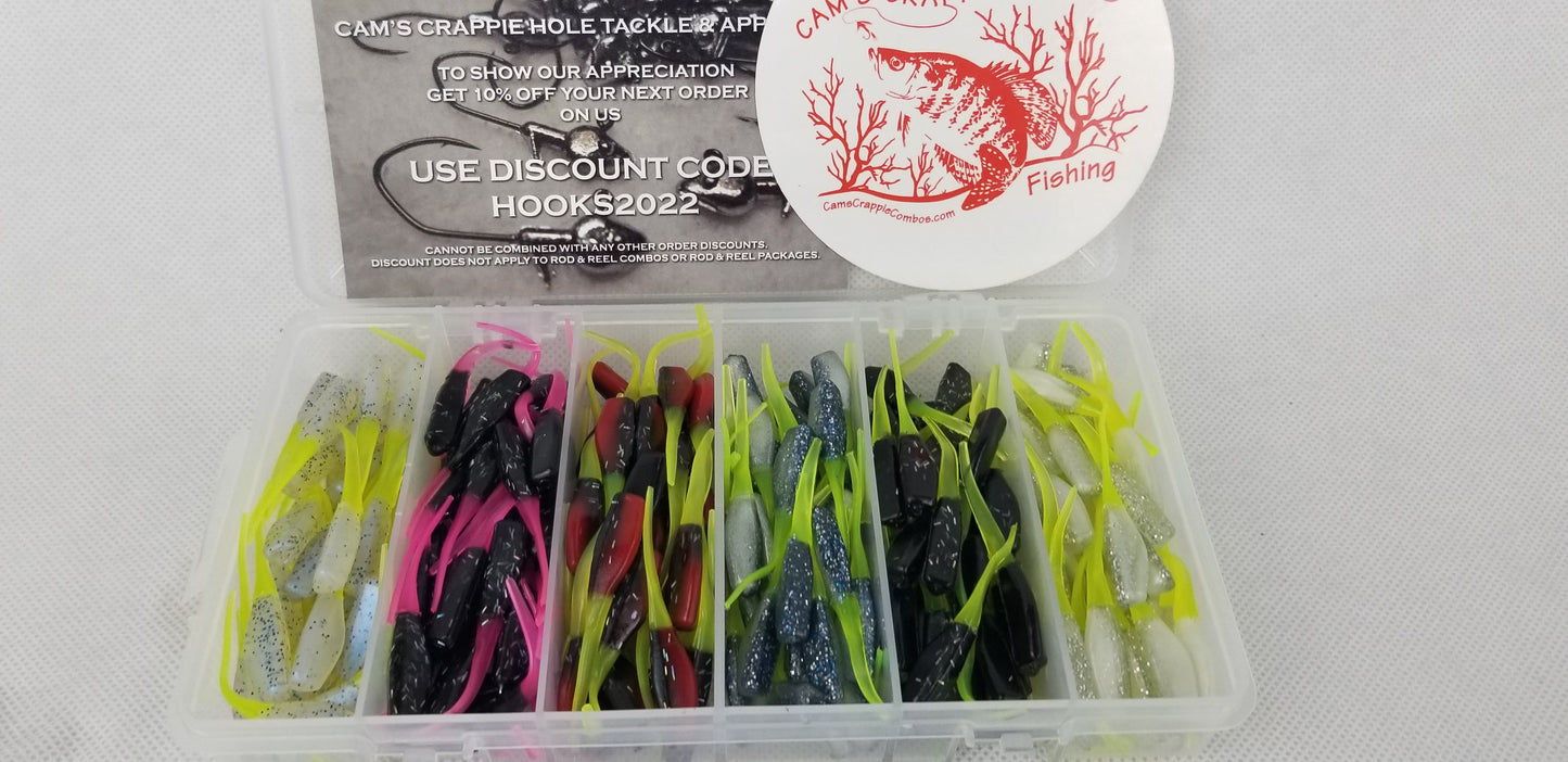 Cam's Complete All Plastic Stinger Shad [Hologram Flake] Assortment Package Kit