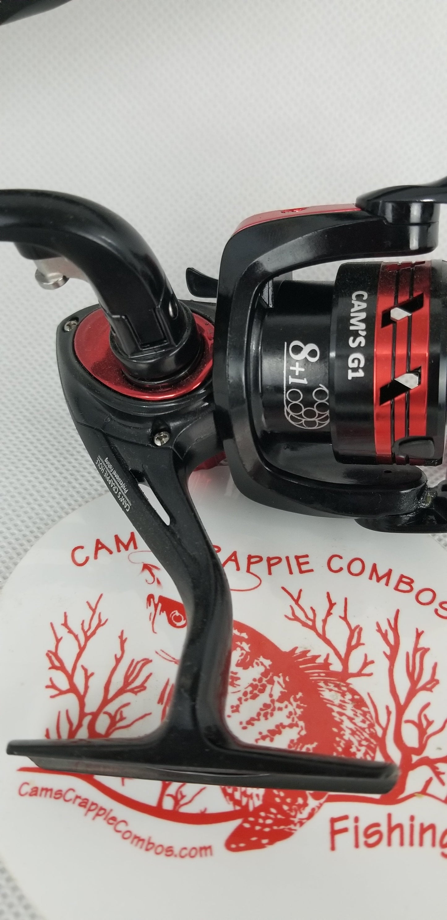 Cam's 6'0  (8+1) BB Black & Red "War Horse" Magic Stik Rod & Reel Combo