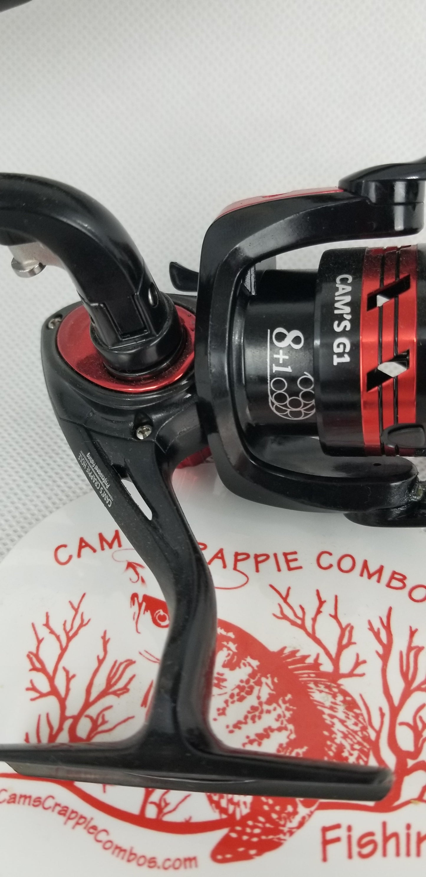 Cam's 6'0  (8+1) BB Black & Red "War Horse" Magic Stik Rod & Reel Combo