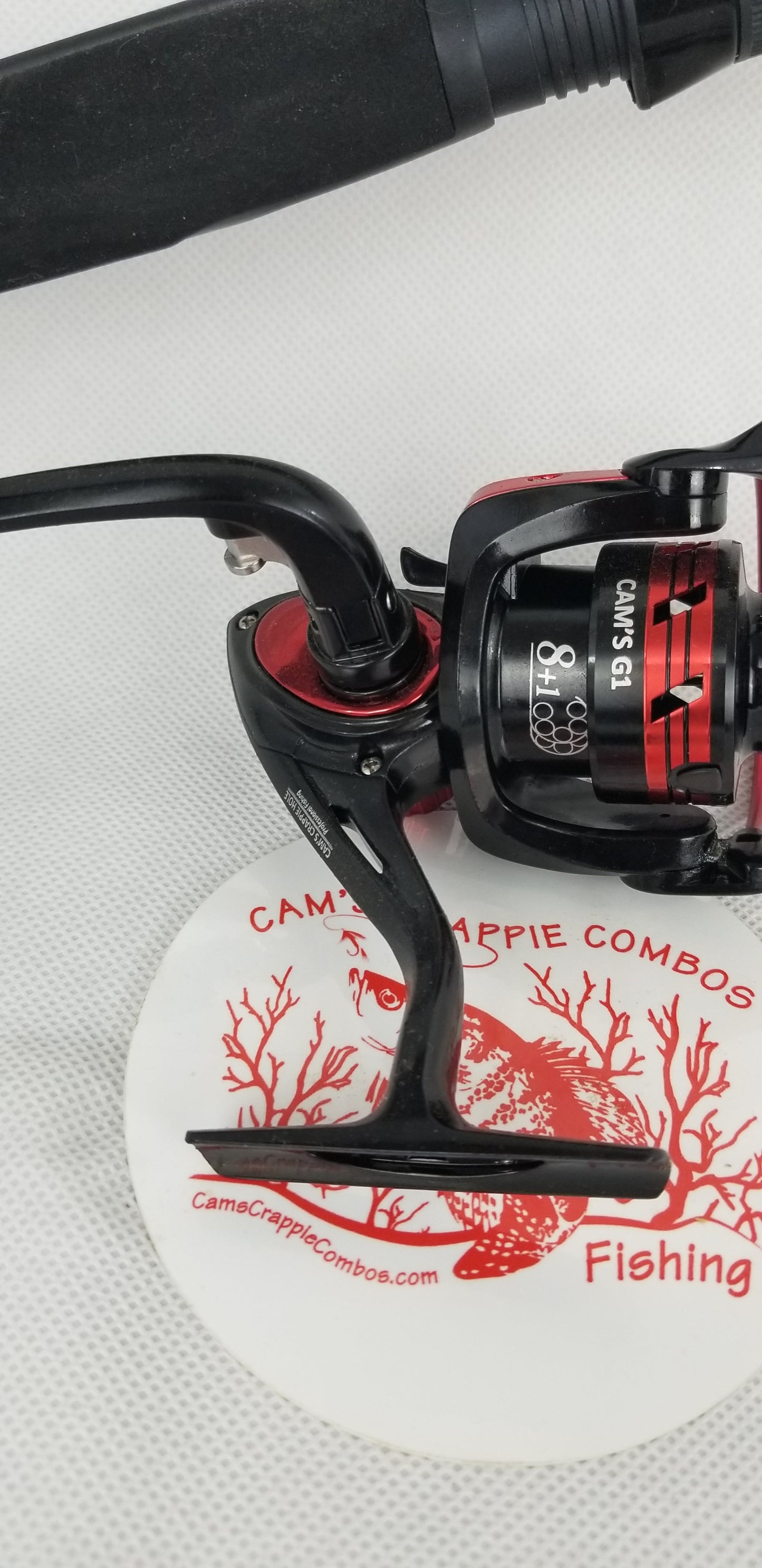 Cam's 6'0  (8+1) BB Black & Red "War Horse" Magic Stik Rod & Reel Combo