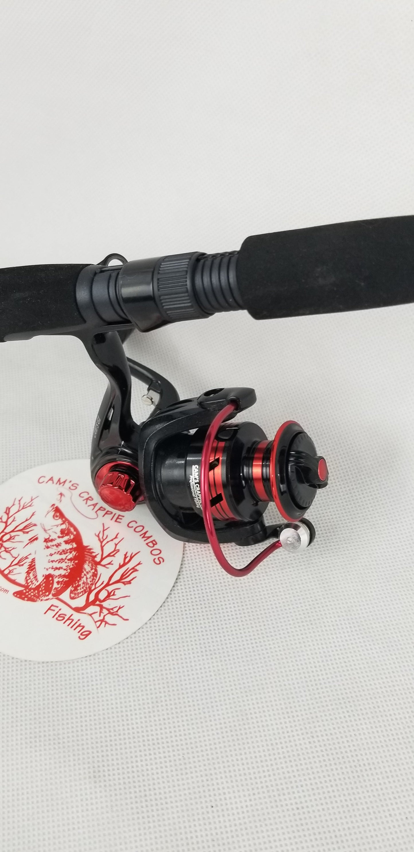Cam's 6'0  (8+1) BB Black & Red "War Horse" Magic Stik Rod & Reel Combo