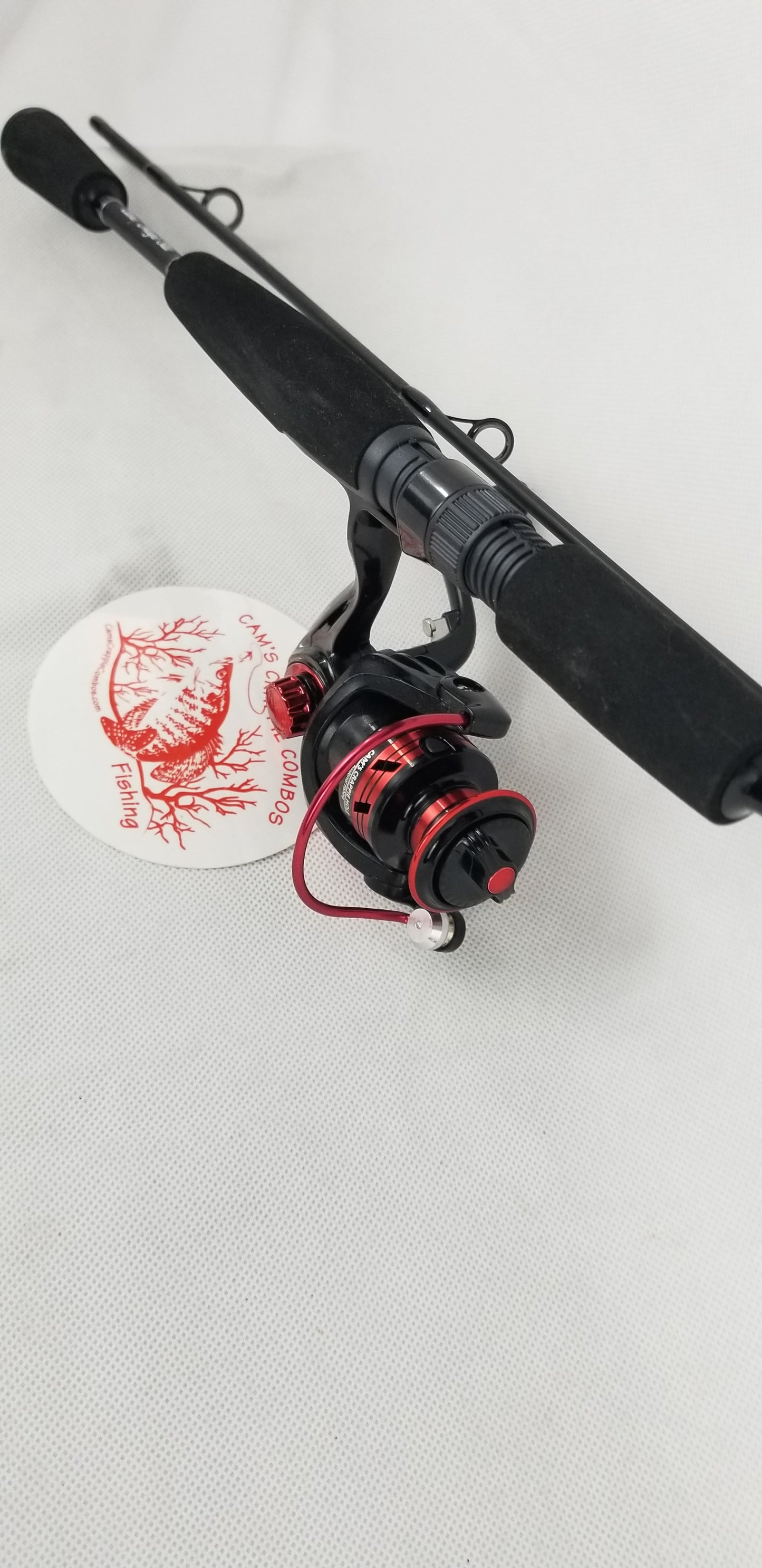 Cam's 6'0  (8+1) BB Black & Red "War Horse" Magic Stik Rod & Reel Combo