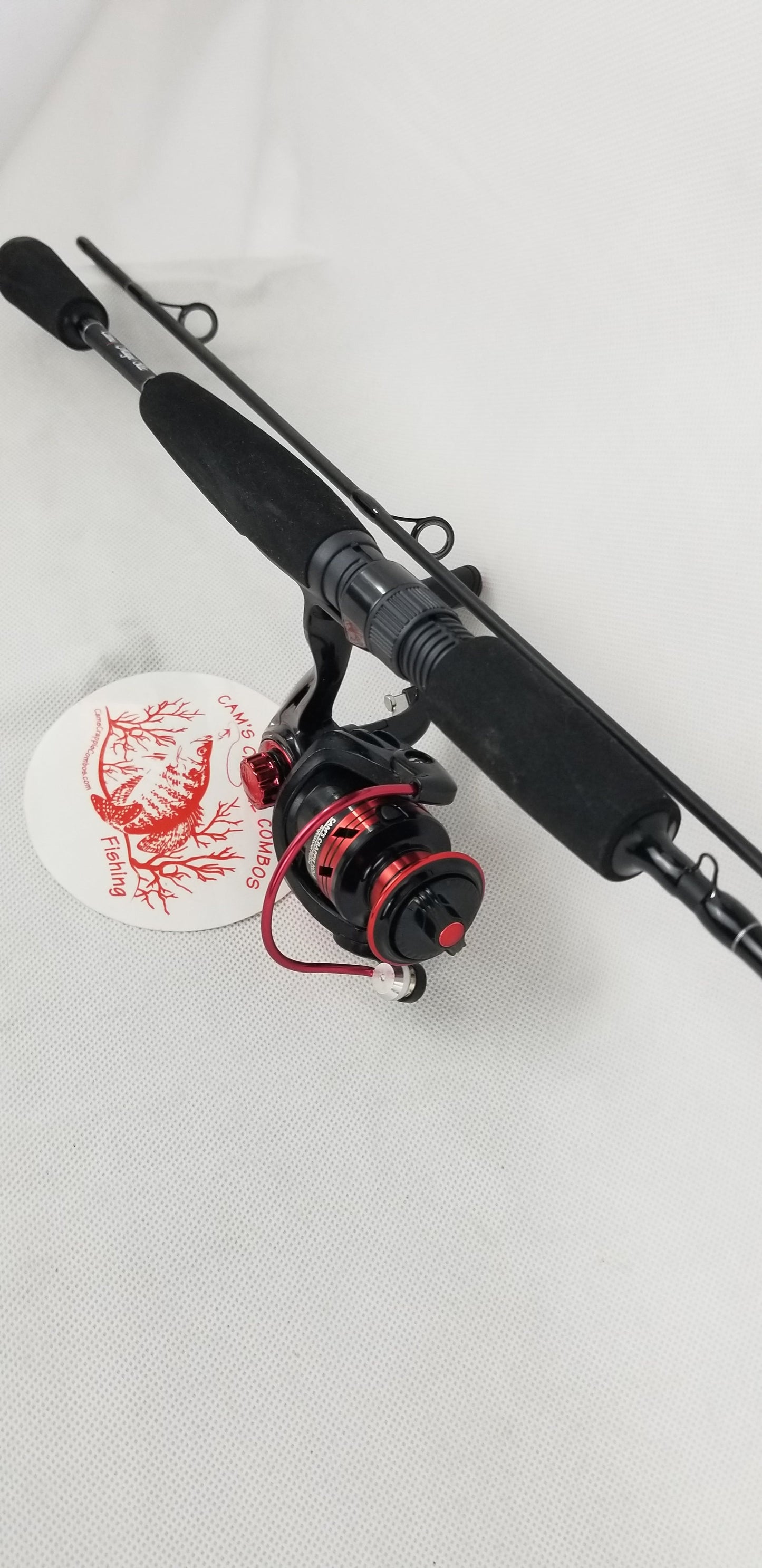 Cam's 6'0  (8+1) BB Black & Red "War Horse" Magic Stik Rod & Reel Combo