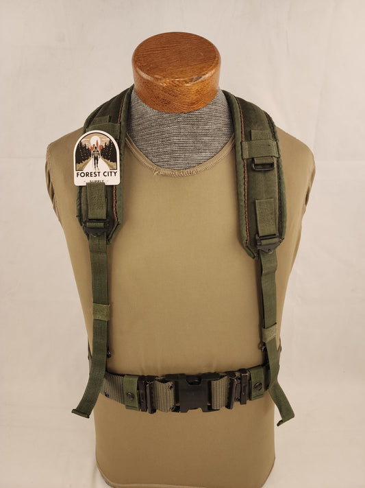 Suspenders with Alice Belt - Green