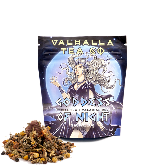 Goddess of Night | Valerian Root, Chamomile, Lavender | Herbal Tea | Non-Caffeinated