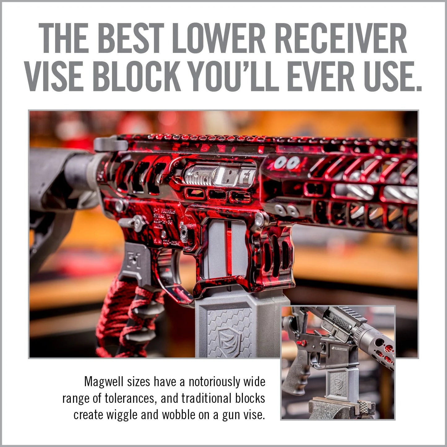 Smart-Fit AR15 Vise Block With Sleeve For AR10*