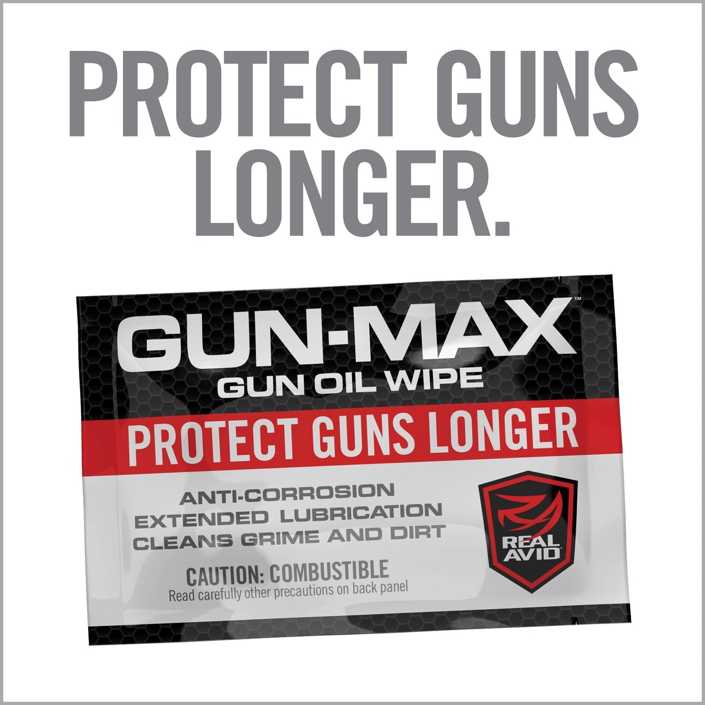 Gun-Max Gun Oil Wipes – 25 Pack