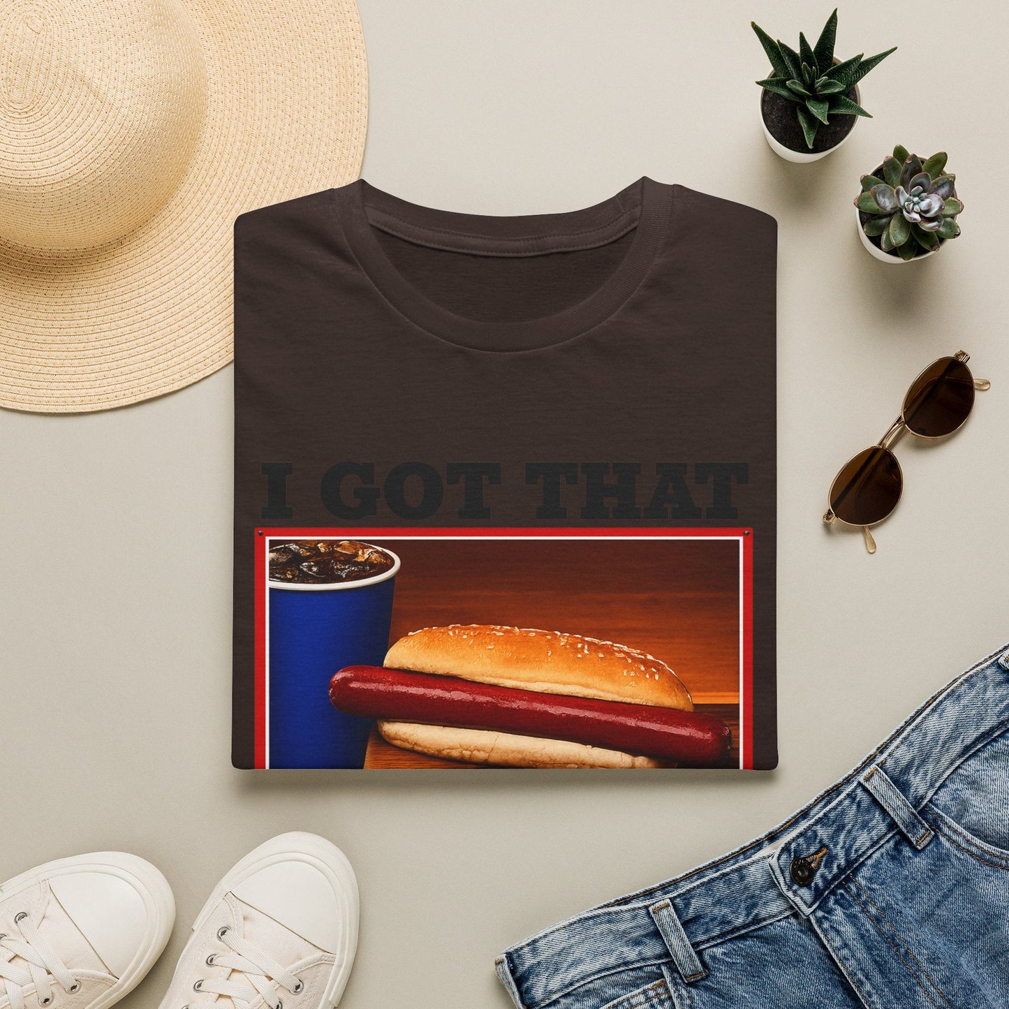 T-Shirt — 'I Got That Dog' Vintage Grocery Graphic Tee