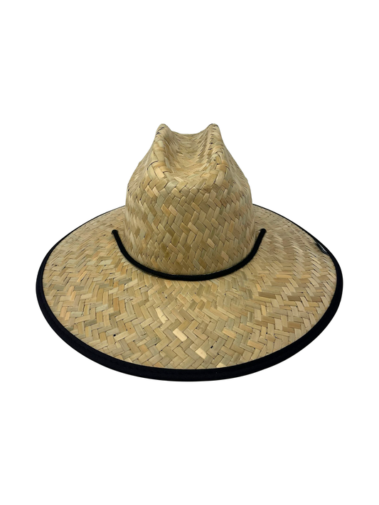 Back in Black Matte Beach Lifeguard Straw Hat