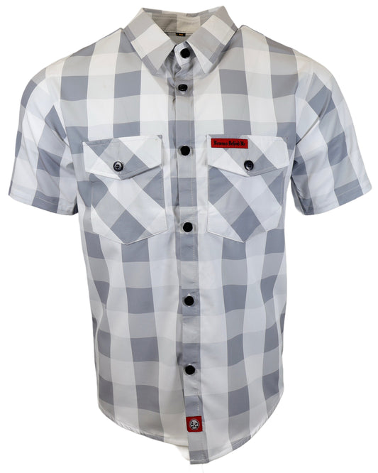 The "Great White" Light-Weight 4-Way Stretch Button Up