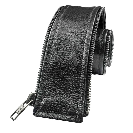 VXP53 Men's Black Universal Vest Expander Panel with Gun Metal Zip # 5 (Single Piece)