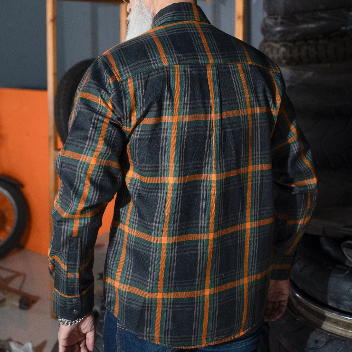 Sprucer Men’s Blue and Green Flannel Shirt
