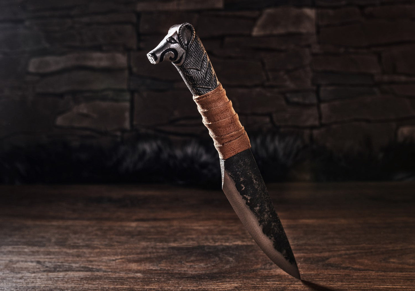 Boar's Head Knife - 5.5" Blade