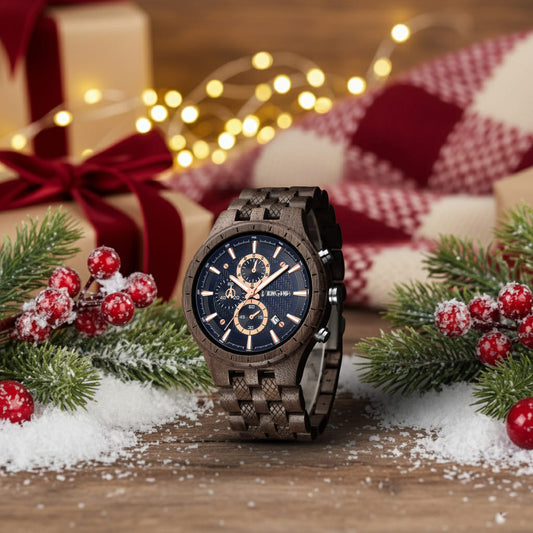 Handcrafted Sydney Personalized Wooden Chronograph Watch