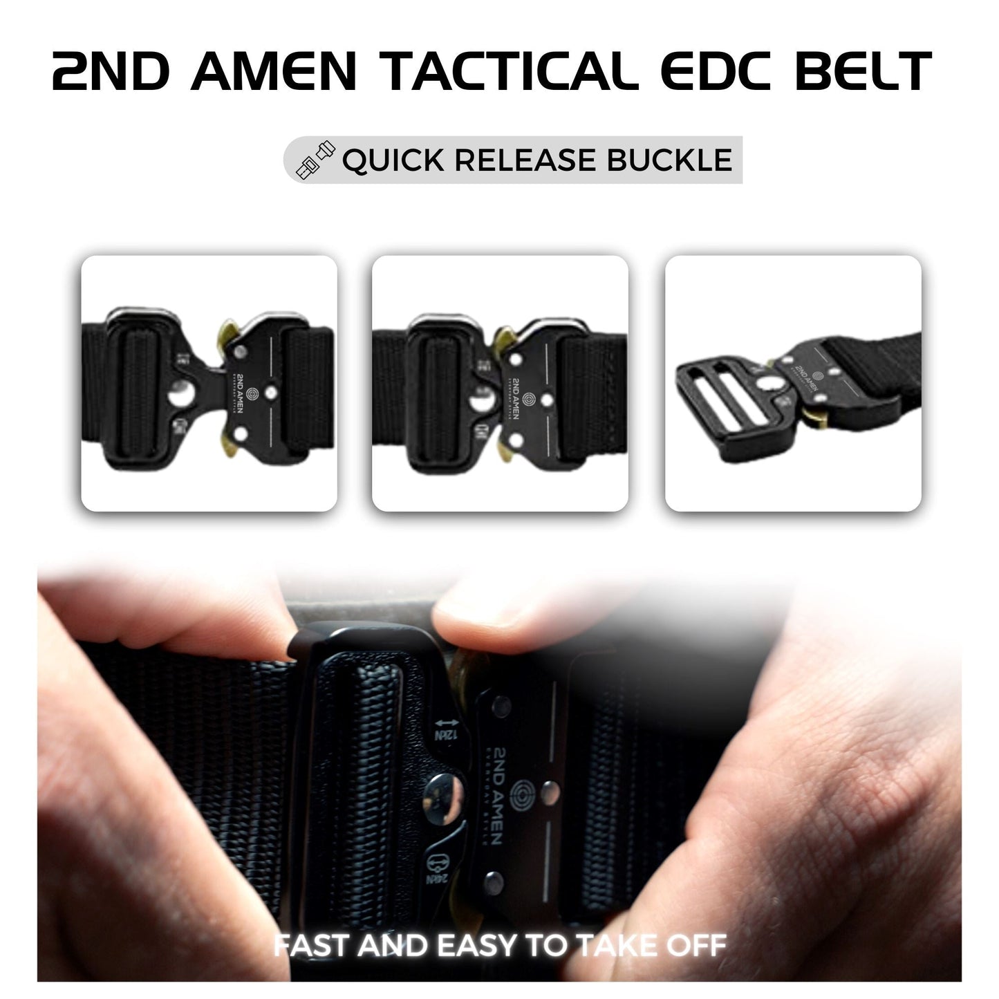 Quick Release Tactical Rigger Belt