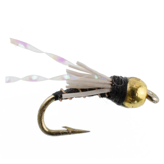 Beadhead Black 3 Dollar Dip Serendipity Wet Fly Fishing Flies - 6 Flies Hook Size 16