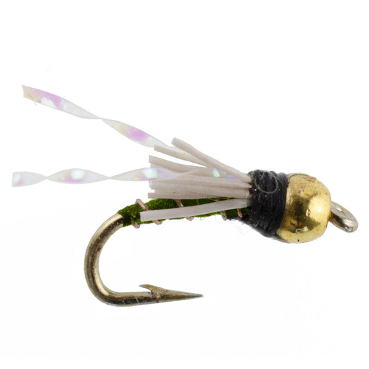 Beadhead Olive 3 Dollar Dip Serendipity Wet Fly Fishing Flies - 6 Flies Hook Size 18
