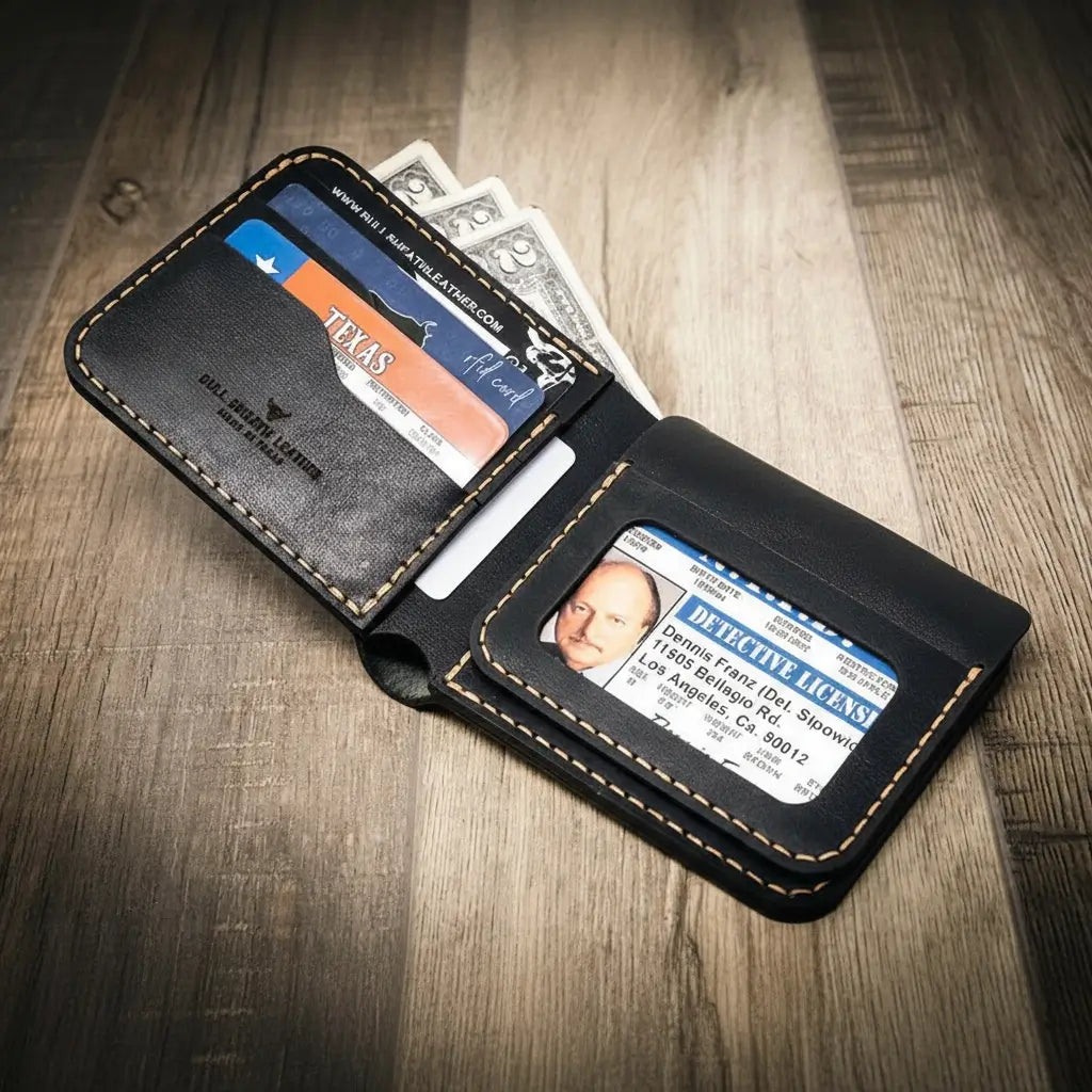 Badge Bifold Wallet - Black