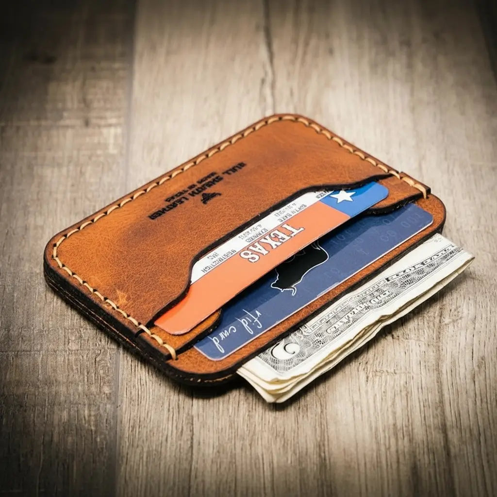 Pflugerville Card Wallet - Chestnut Brown