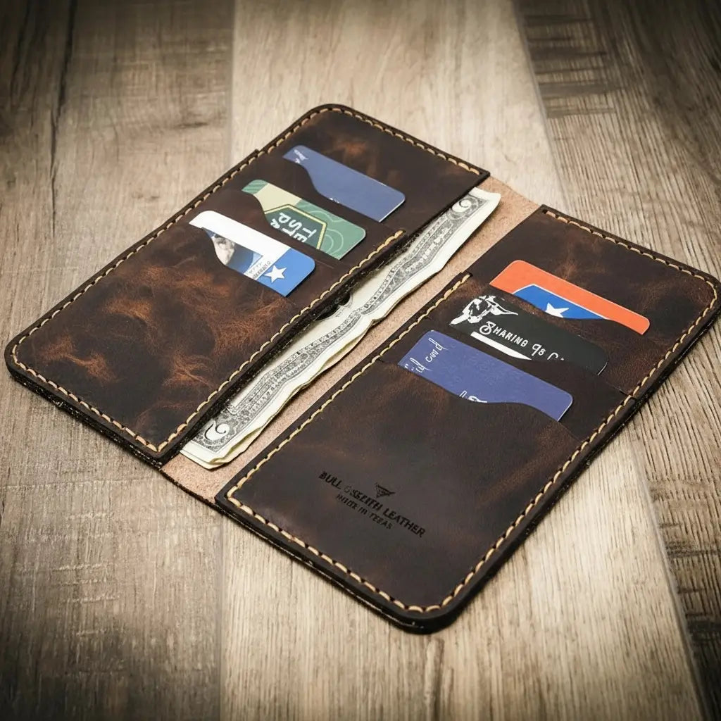Western Long Wallet - Walnut Brown