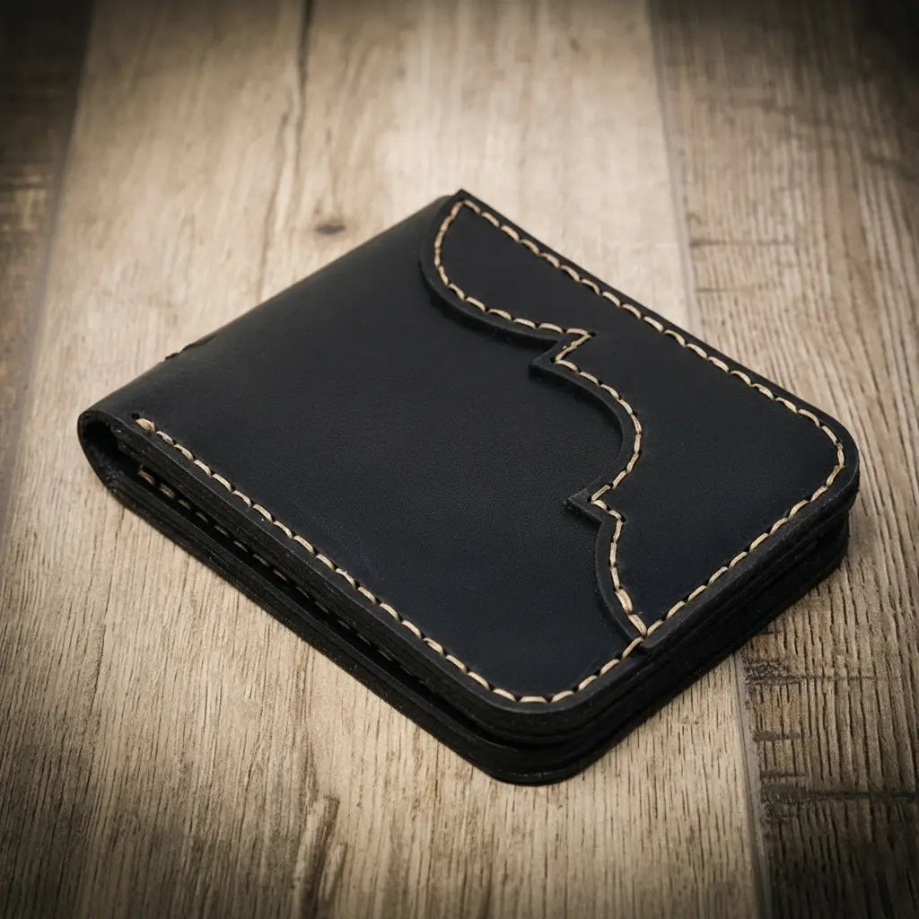 Western Bifold Wallet -  Black