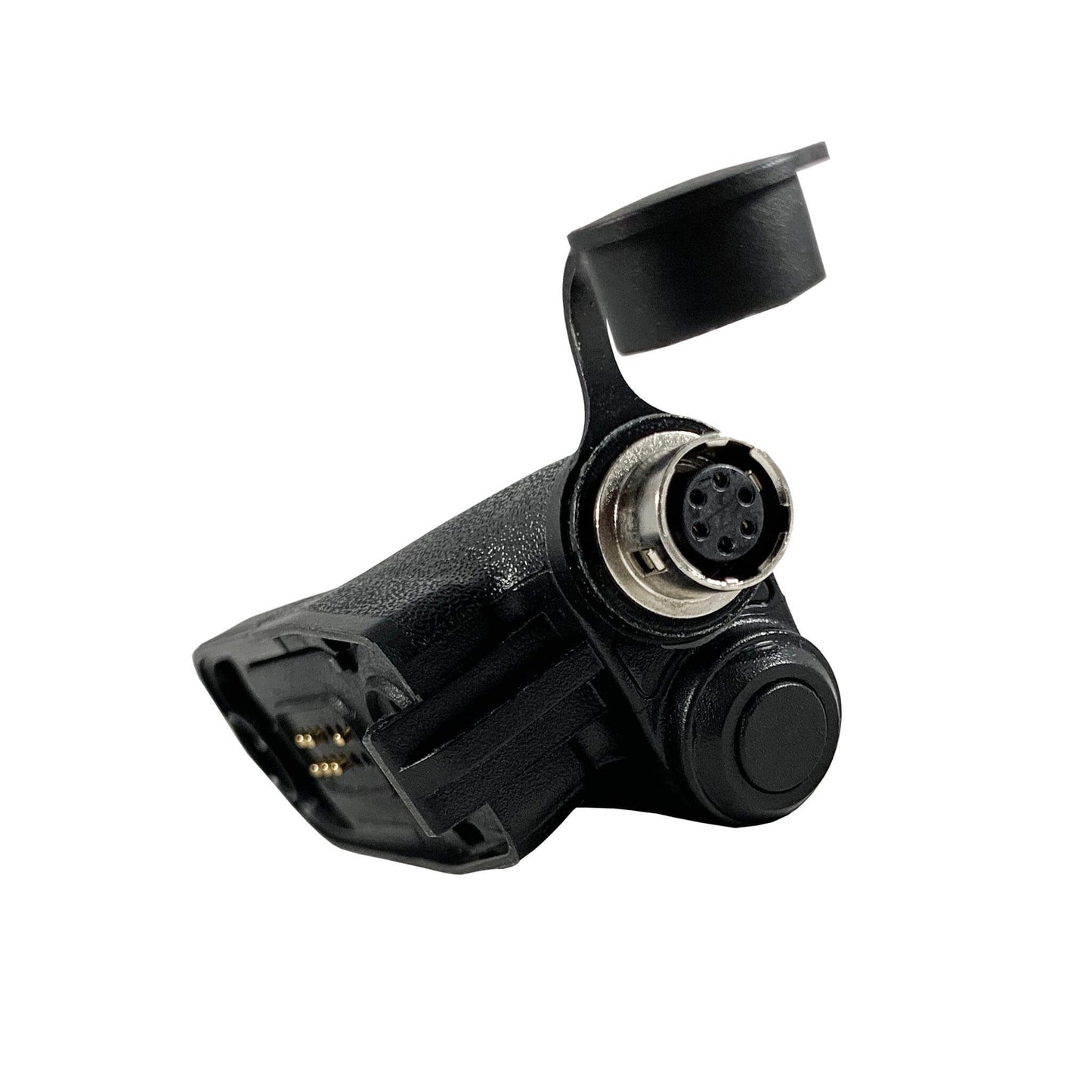 Tactical Radio Adapter/PTT for Headset w/ Quick Disconnect(Hirose): NATO/Military Wiring, Gentex, Ops-Core, OTTO, 3M Peltor ComTac, XPI, Helicopter, & More - Motorola: APX (Apex) Series, XPR Series, SRX2200, & More