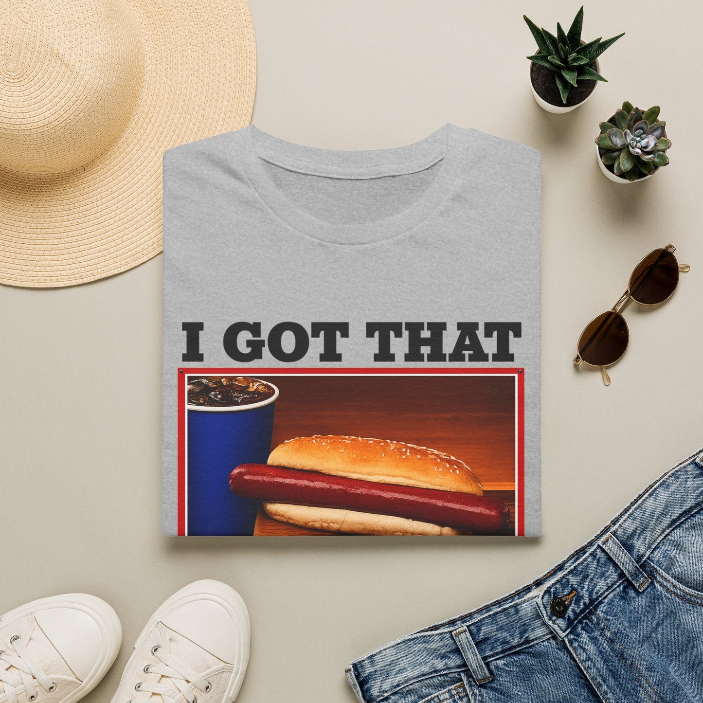 T-Shirt — 'I Got That Dog' Vintage Grocery Graphic Tee