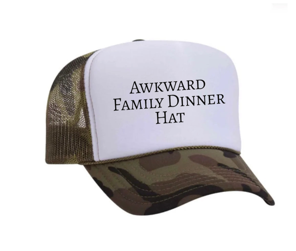 Awkward Family Dinner Hat Trucker Hat