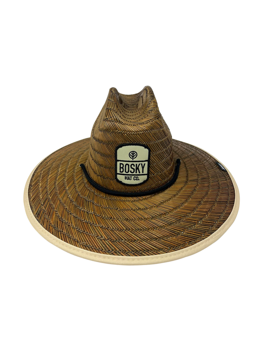 Sun Kissed Brown Premium Lifeguard Straw Hat