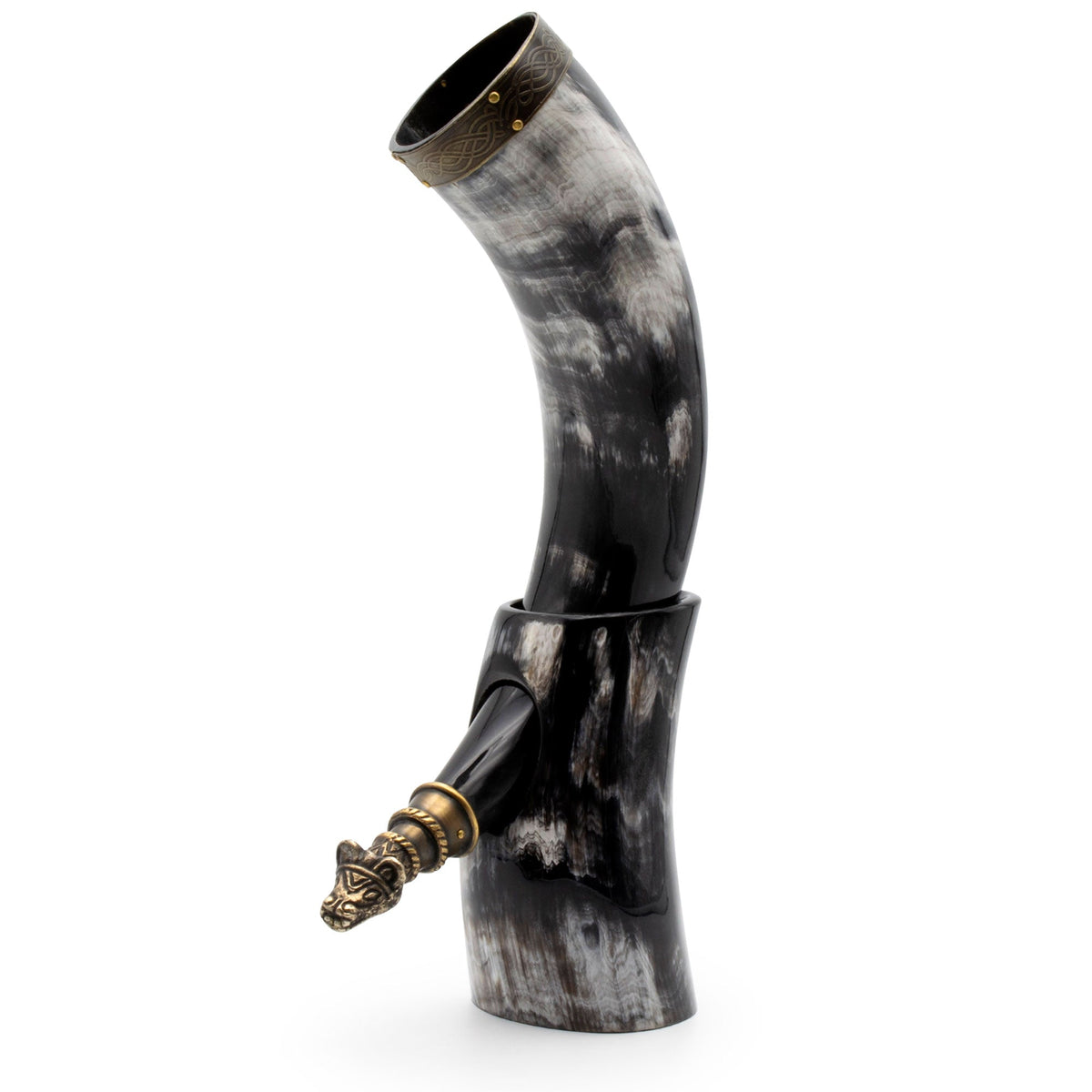 Drinking Horn Bundle with Stand & Holster