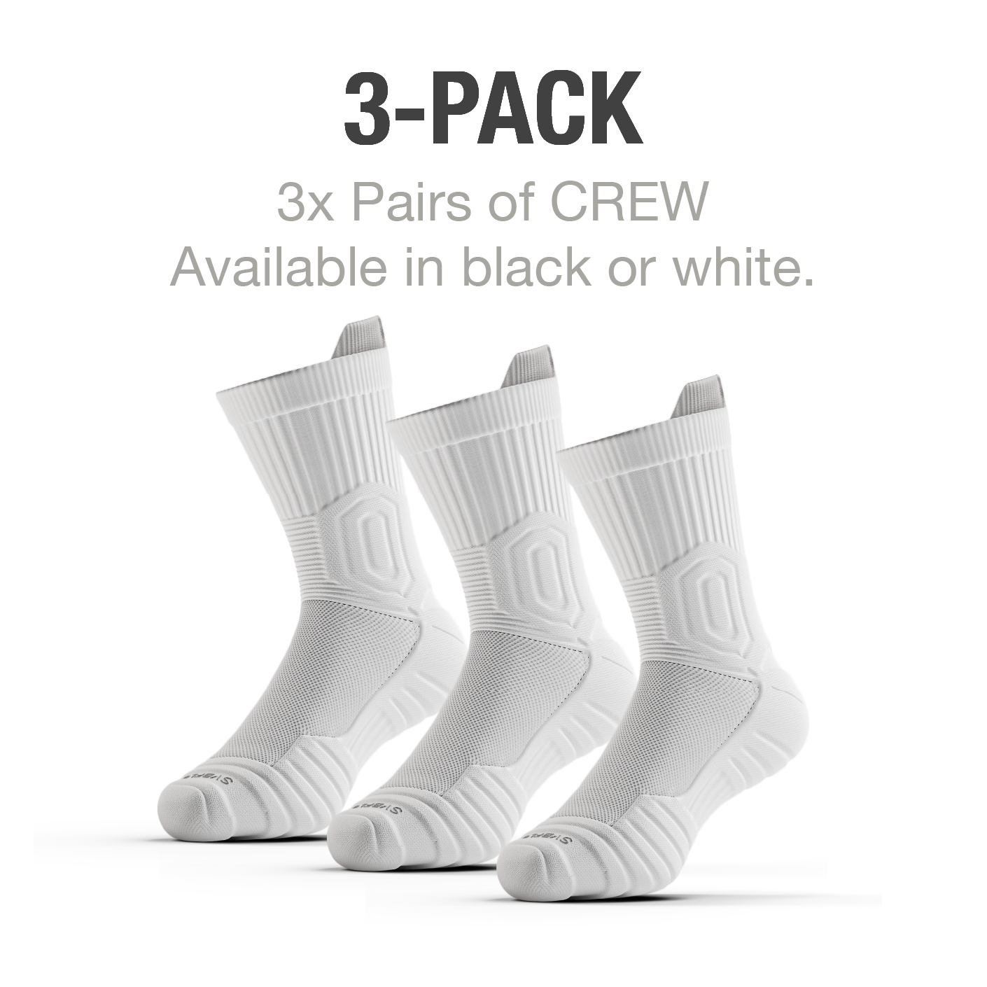 CloudFusion Athletic Cushioned Crew Socks - Summer
