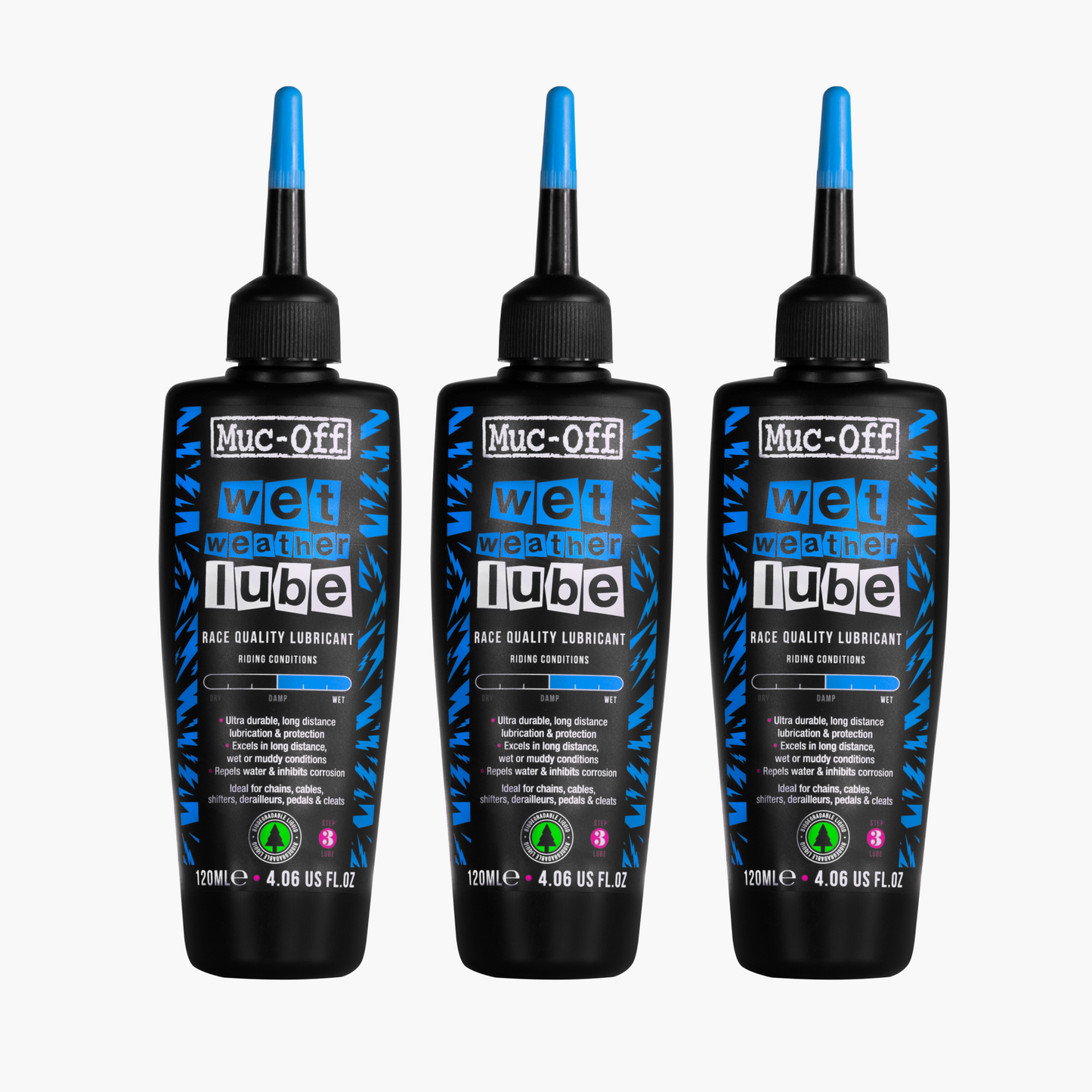 3 x Wet Weather Lube - 4.1 fl oz